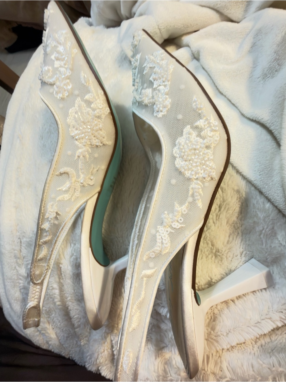 Betsey Johnson Women's Nikki Pump, Ivory, size 8.5-new never worn!! #bridal - Picture 7 of 12